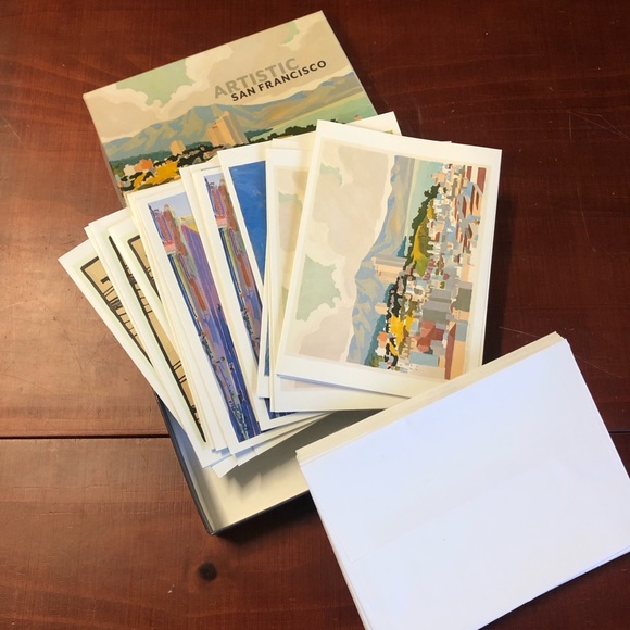 Artistic San Francisco 20 blank greeting cards with envelopes 5x7” - Picture 5 of 5